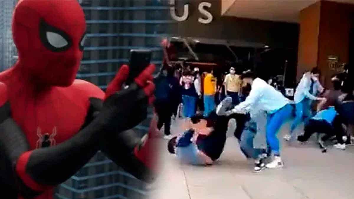 Diario del Yaqui - VIDEO: Se agarran a golpes en cine por boletos para  Spiderman