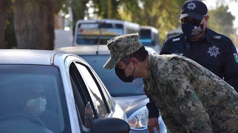 Marinos y municipales realizan barridos de vigilancia en Cajeme